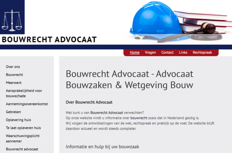 Bouwrecht Advocaat Advocaat Bouwzaken Wetgeving Bouw bouwrecht advocaat.nl 768x507