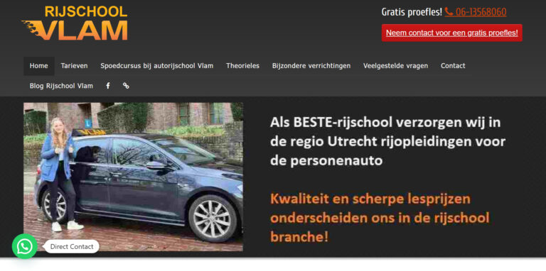 Rijschool Utrecht Betaalbare rijlessen bij Rijschool Vlam  www.rijschoolvlam.nl  768x382